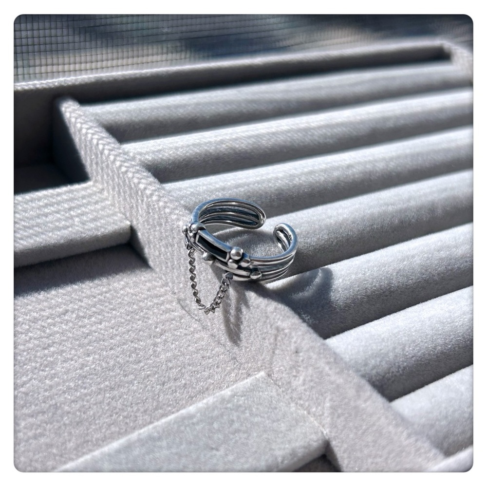 ✨NEW LAUNCH✨925 stamped silver Super Cool style adjustable ring for women girl - Picture 4 of 8